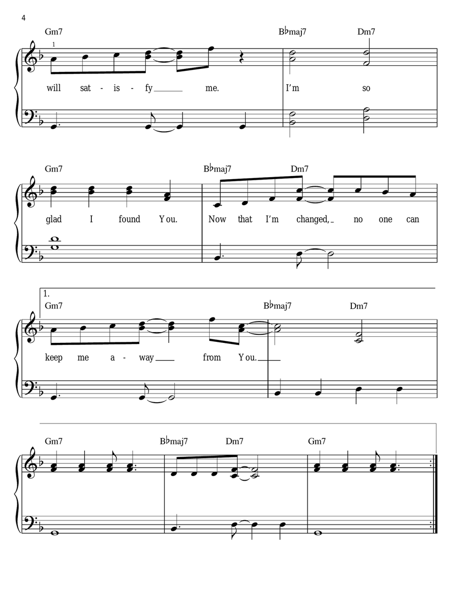 Looking For You Looking For You Easy Piano scores gallery preview page 4