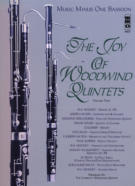 The Joy of Woodwind Quintets - Volume Two image number null