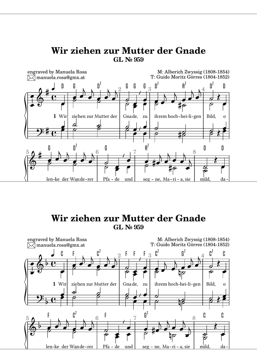 Gottesloblieder Collection Marienlieder 946, 948, 954, 956, 959, 963 Organ Solo scores gallery preview page 5