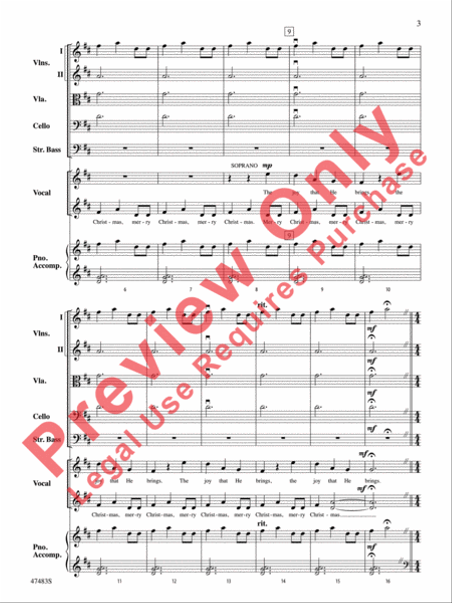 Christmas Canon Christmas Canon String Orchestra scores gallery preview page 4