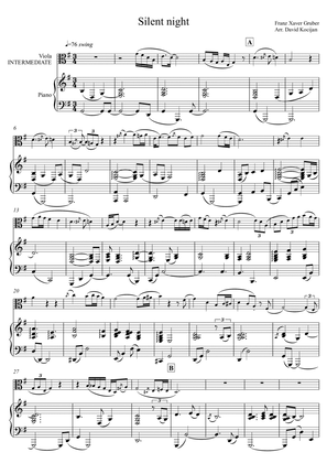 Silent night - INTERMEDIATE (viola & piano)