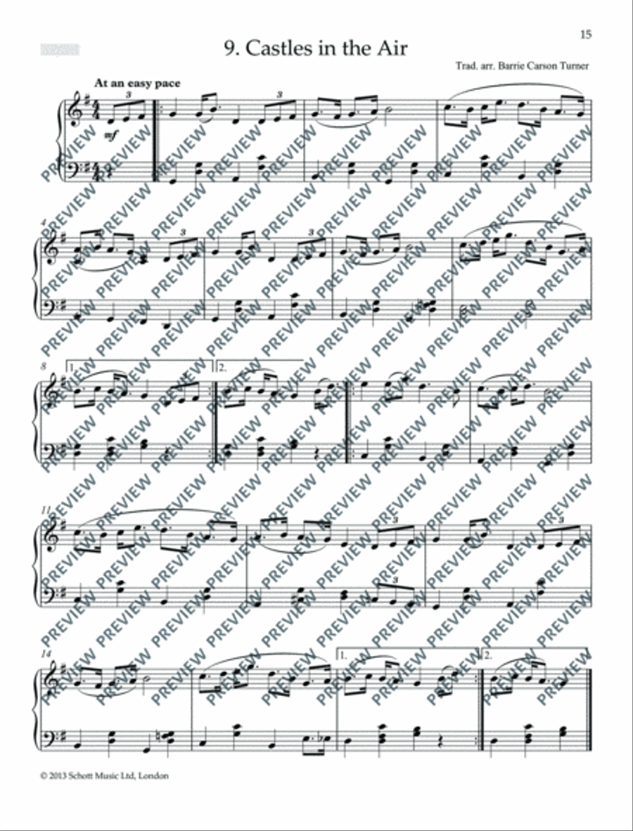 Scottish Folk Tunes for Piano Piano Solo scores gallery preview page 16
