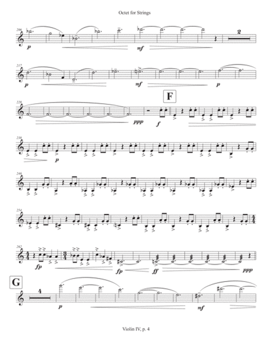 Octet for Strings (2020) violin IV part