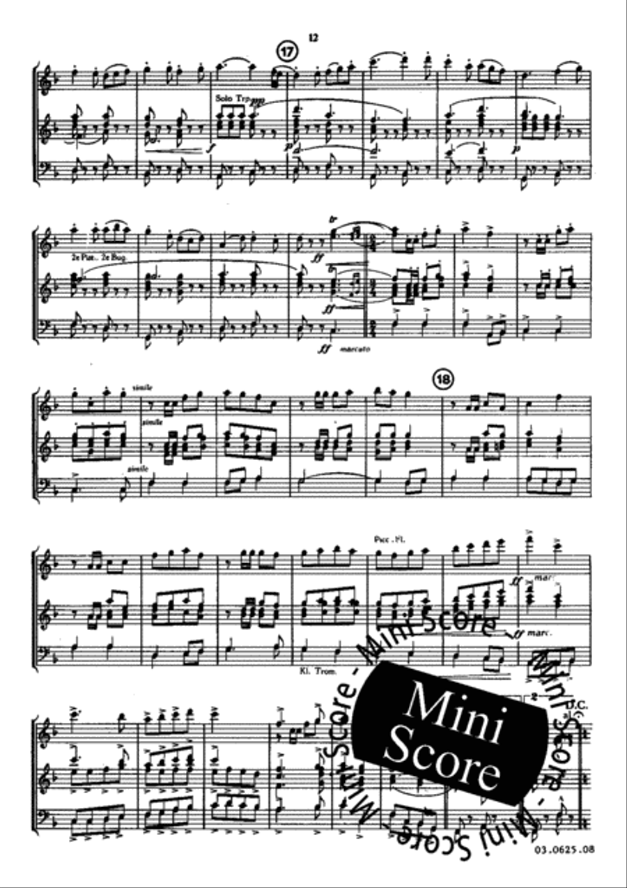 Folk Song Suite Concert Band scores gallery preview page 15