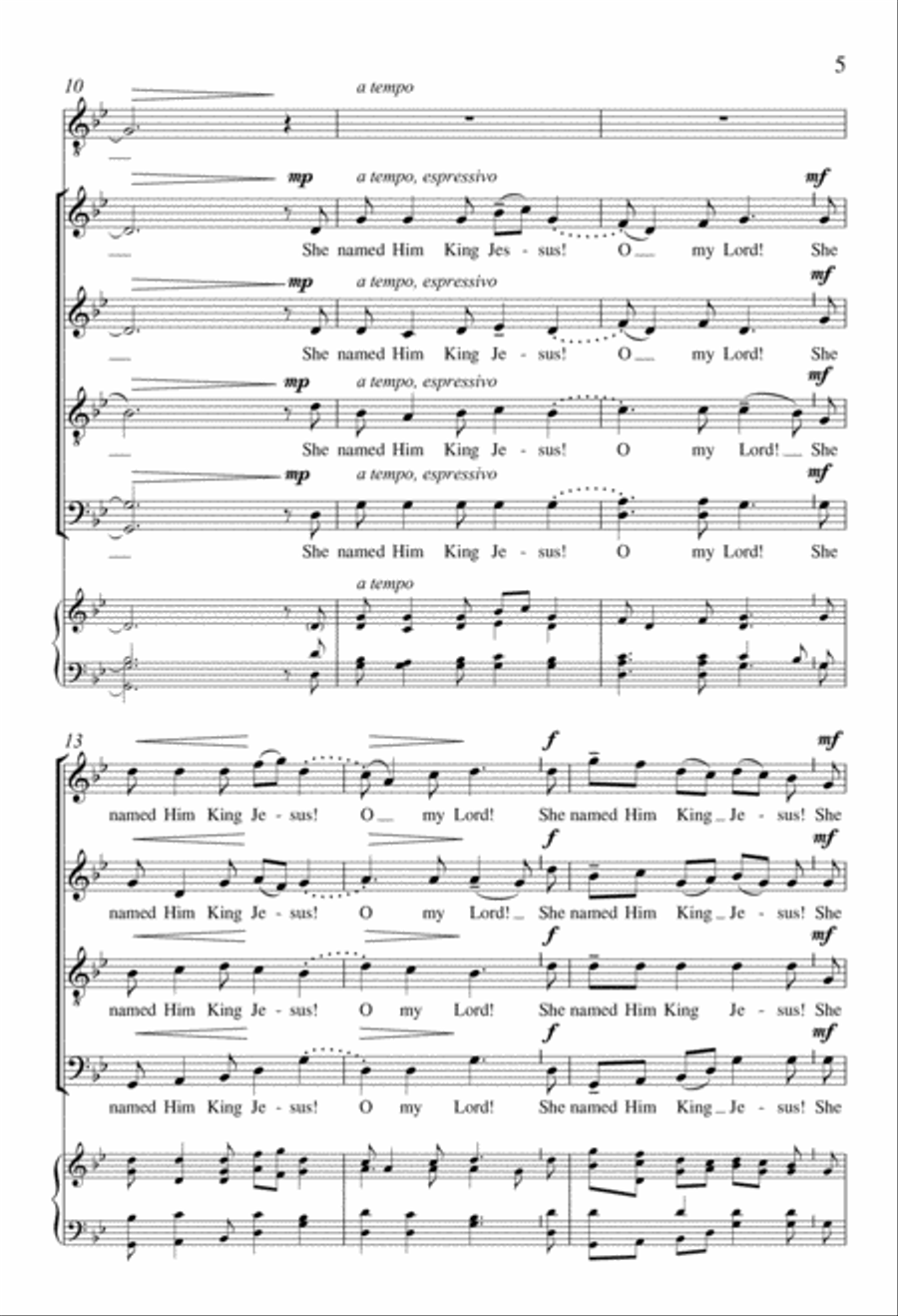 Mary Had a Baby 4-Part scores gallery preview page 4