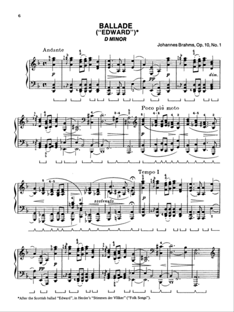 Brahms -- Selected Works Piano Solo scores gallery preview page 4