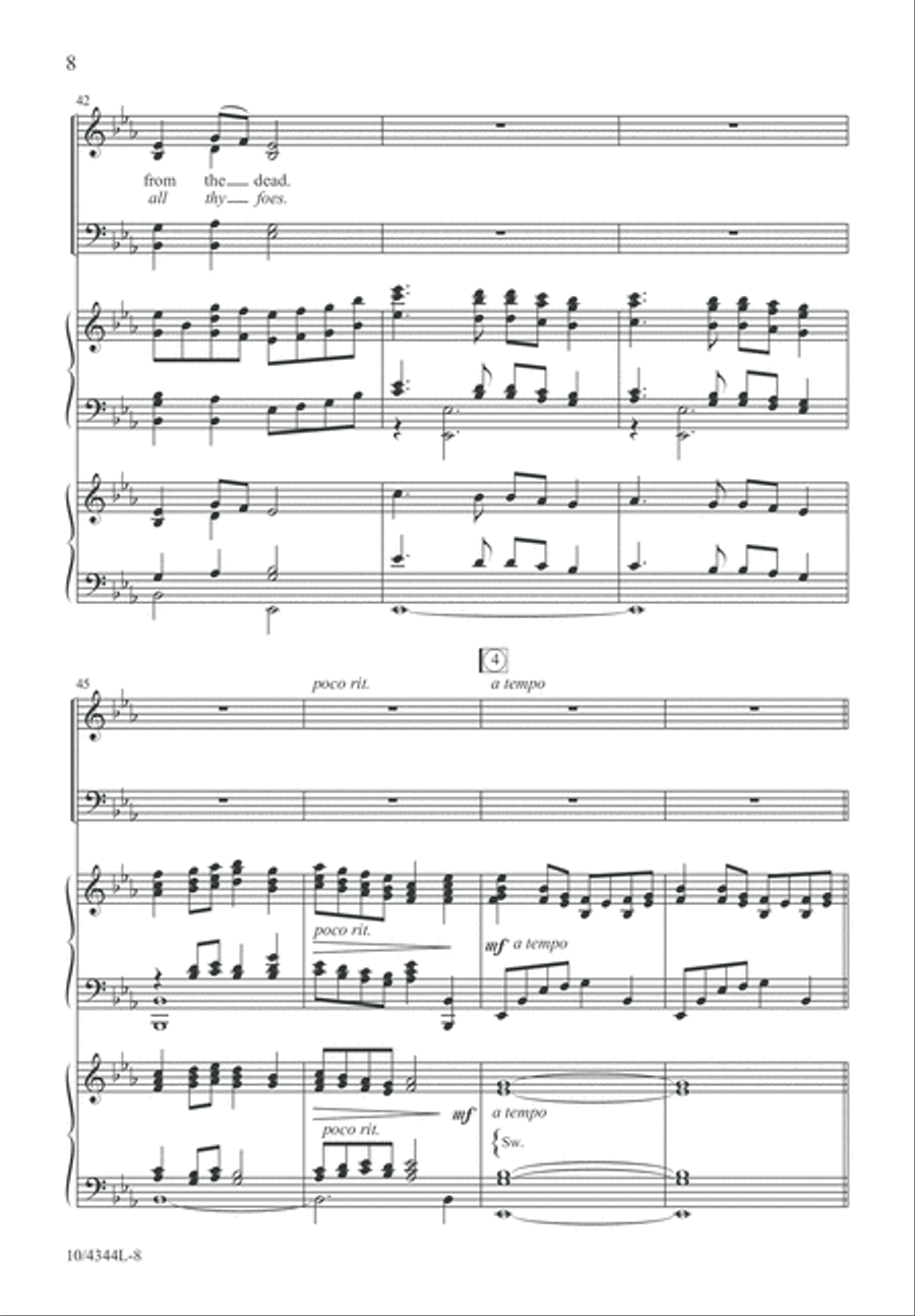 Easter Hymn of Praise 4-Part scores gallery preview page 8