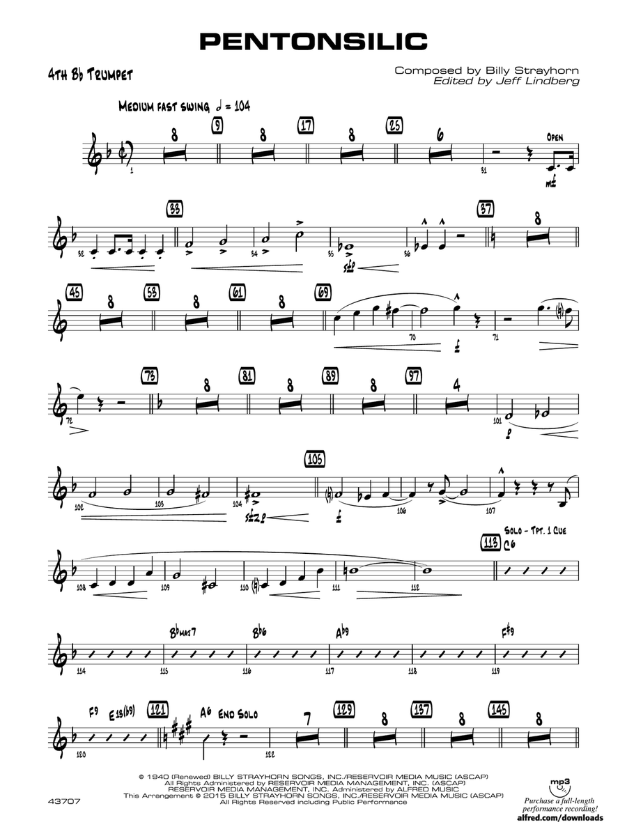 Pentonsilic: 4th B-flat Trumpet