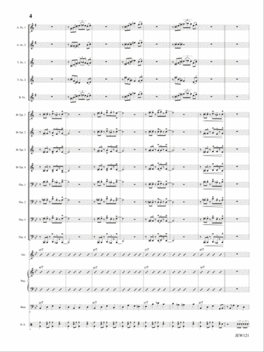 Bluesy Tuesday Jazz Ensemble scores gallery preview page 3