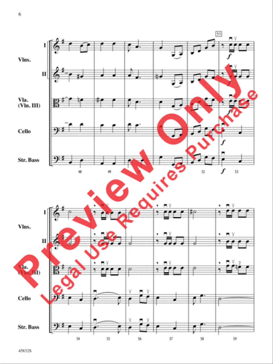 The Marines' Hymn String Orchestra scores gallery preview page 6