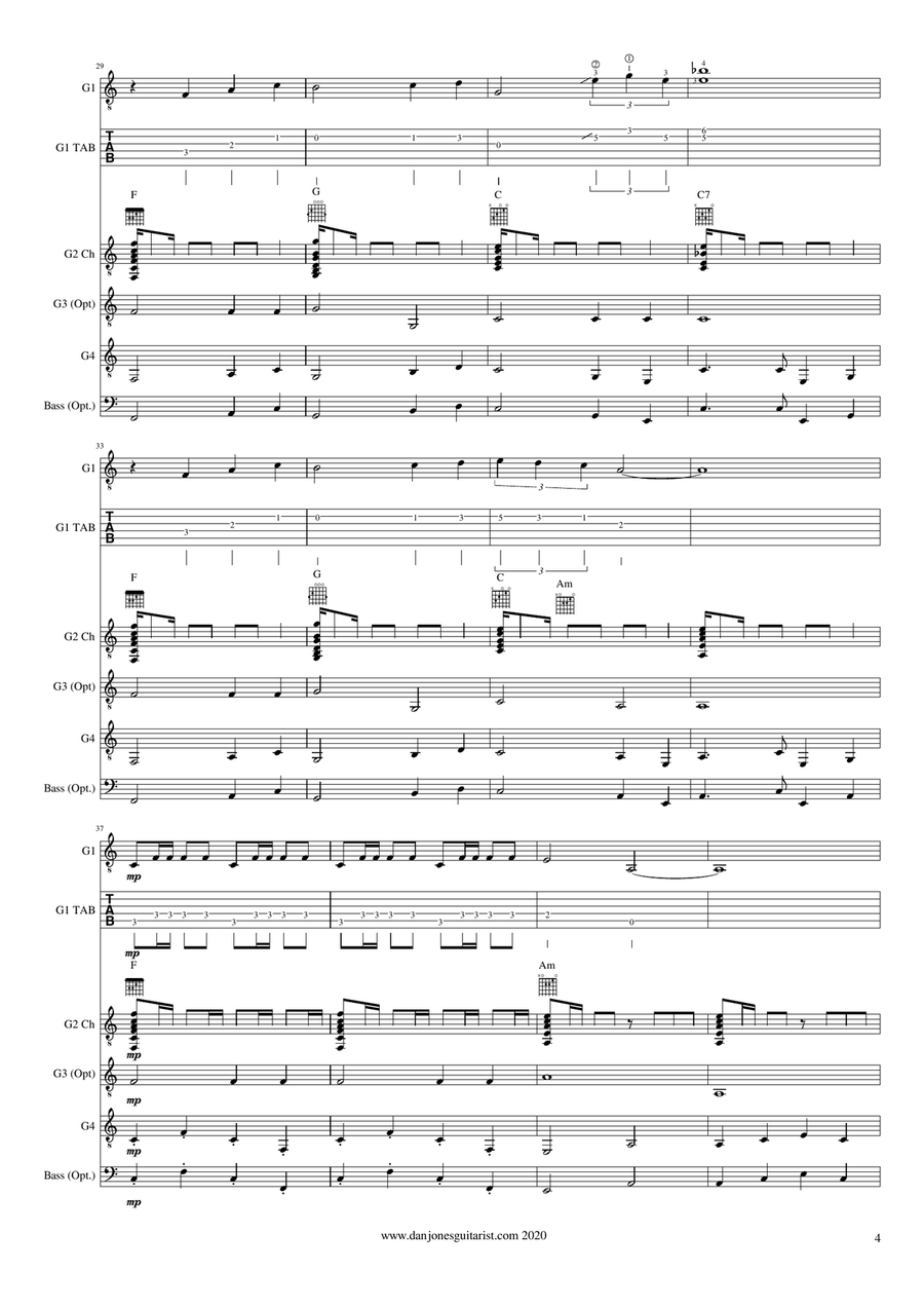 Apache Guitar Ensemble scores gallery preview page 5