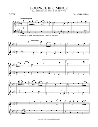 Bourrée in C Minor (from Oboe Sonata in C Minor)