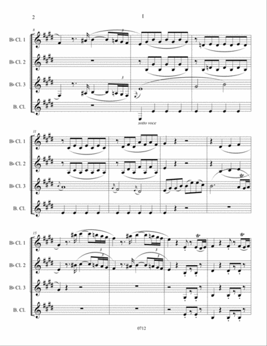 String Quartet No. 21 Woodwind Quartet scores gallery preview page 4