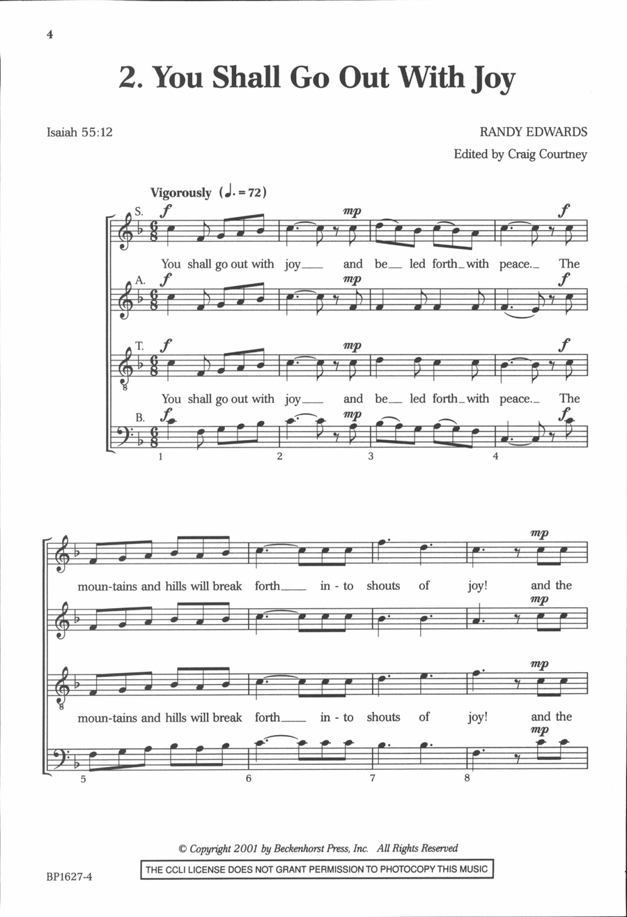 Four Benedictions Four Benedictions 4-Part scores gallery preview page 3