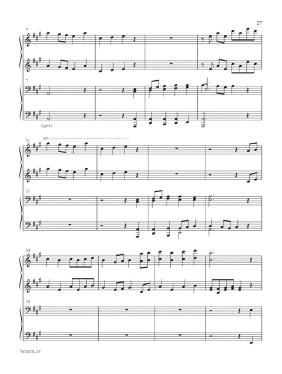Four-Hand Favorites for Lent and Easter Piano Duet scores gallery preview page 11