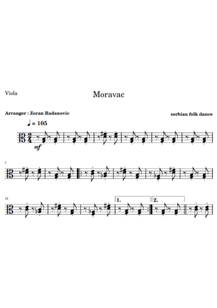 Moravac kolo - C major - for string quartet image number null