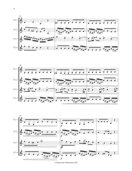 Arrangements for 4 Bb clarinets image number null