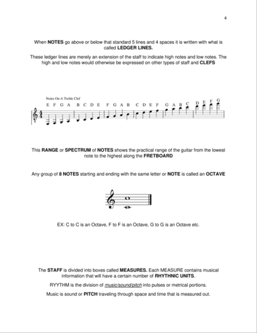 Preparatory Guide to Classical Guitar and Music Theory Acoustic Guitar scores gallery preview page 5