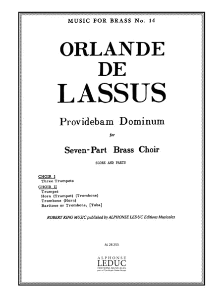 Providebam Dominum (septet-brass)