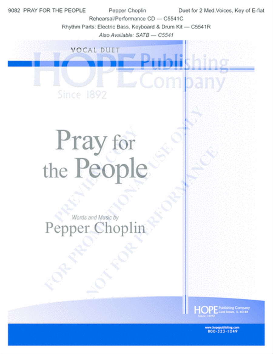 Pray For the People Piano scores gallery preview page 2