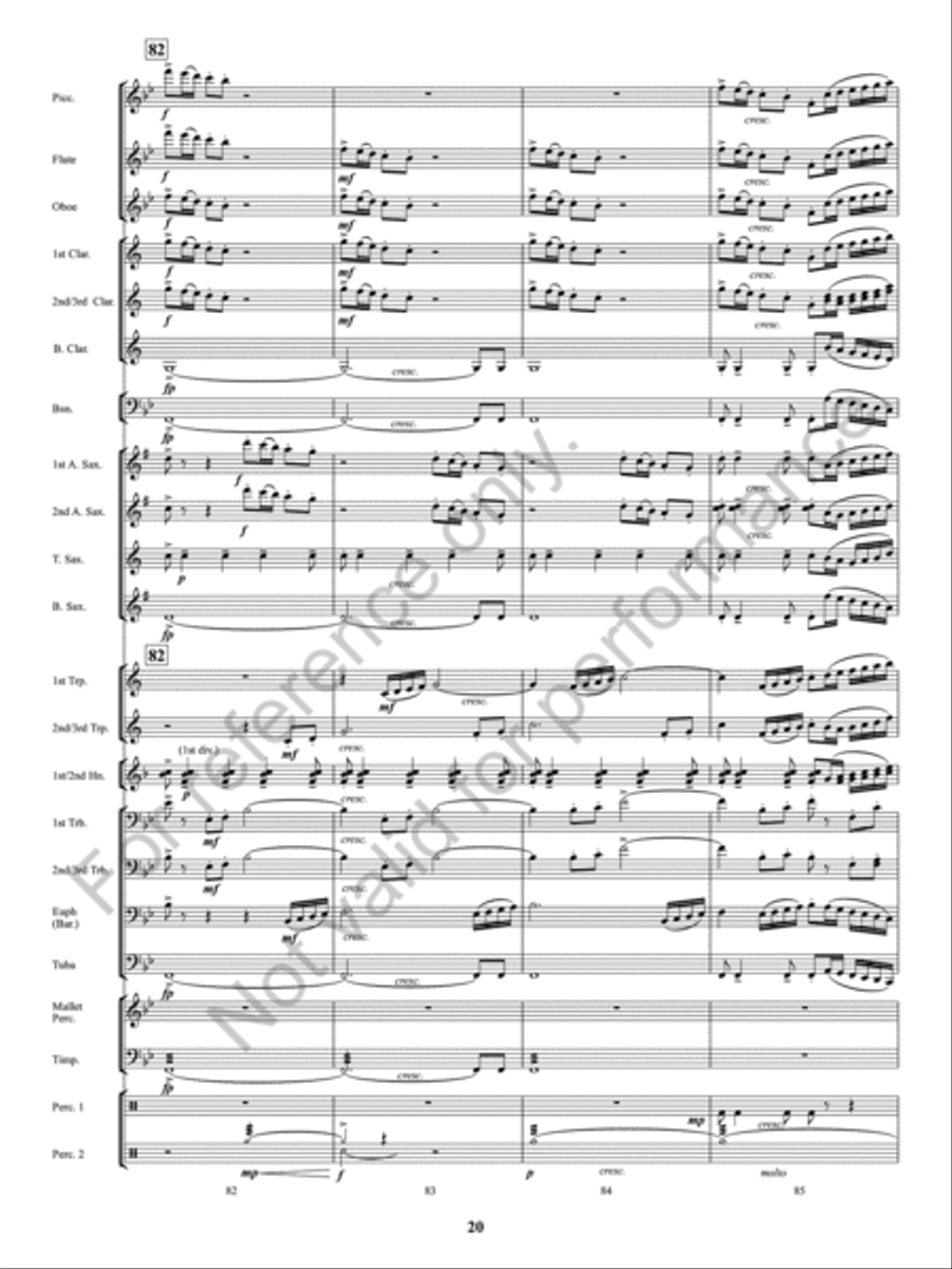 Sun Valley Flourish Concert Band scores gallery preview page 21