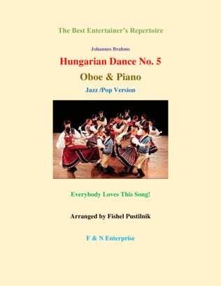 Book cover for "Hungarian Dance No. 5" for Oboe and Piano-Jazz/Pop Version