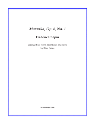 Mazurka, Op. 6, No. 1