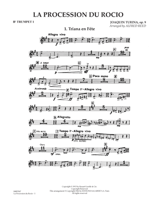 La Procession du Rocio (arr. Alfred Reed) - Bb Trumpet 1