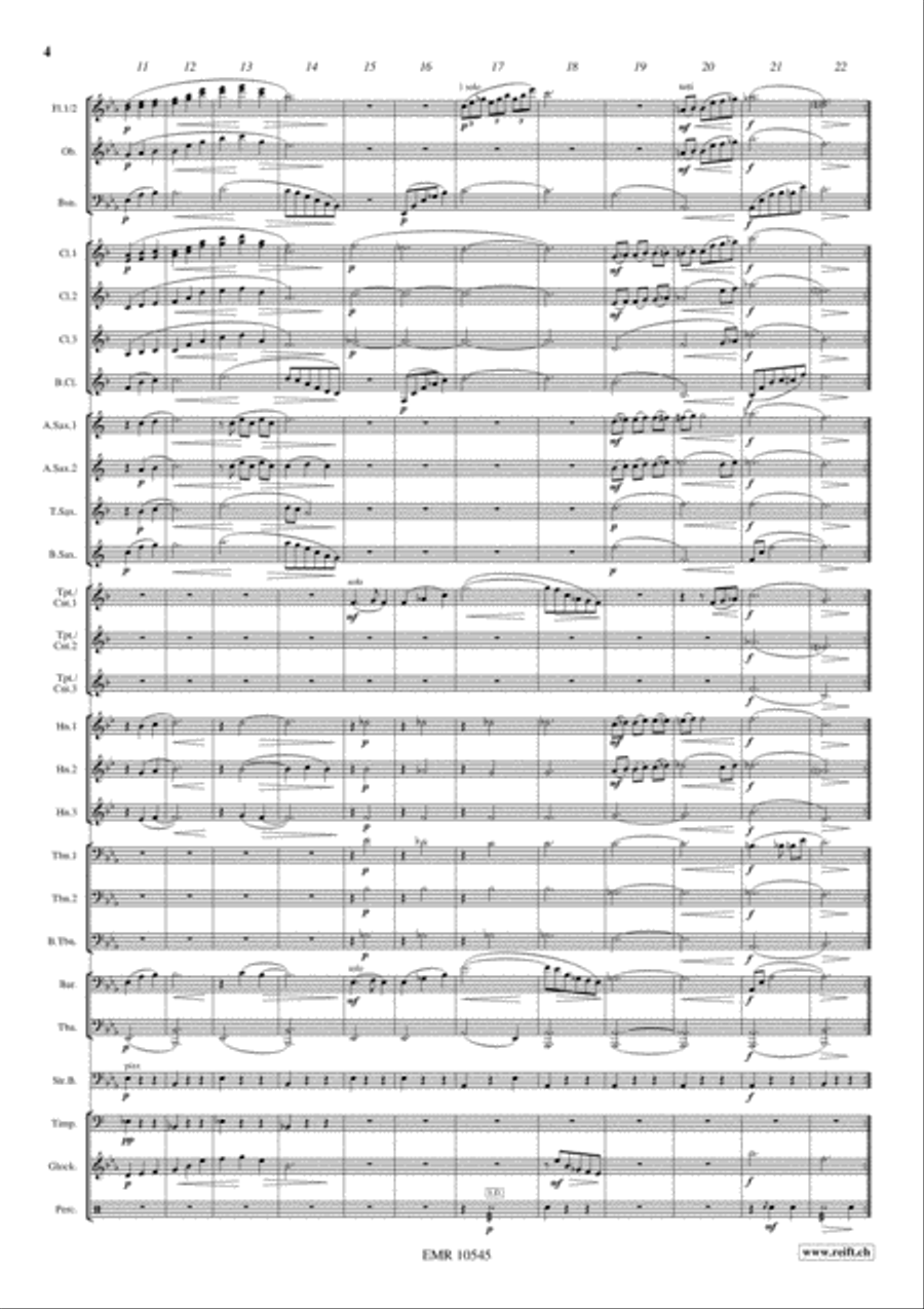 Les Adieux Concert Band scores gallery preview page 5
