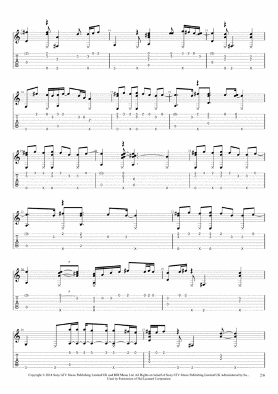 Thinking Out Loud Thinking Out Loud Electric Guitar scores gallery preview page 2