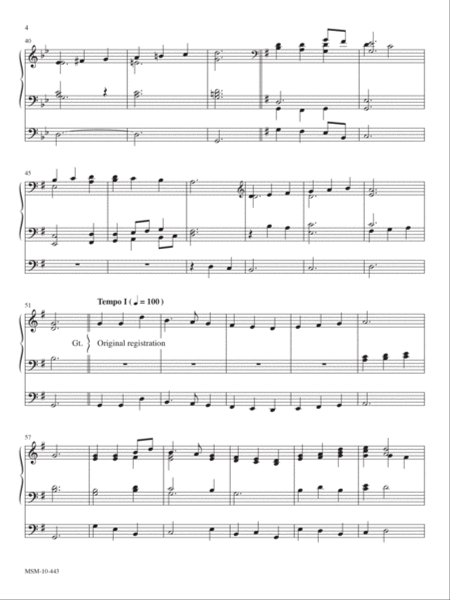 Praise to the Lord the Almighty Organ scores gallery preview page 4