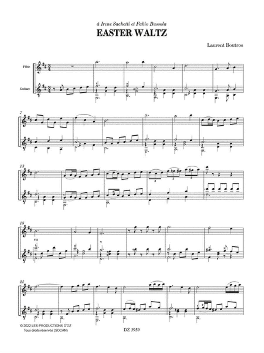 Easter Waltz Easter Waltz Flute scores gallery preview page 2