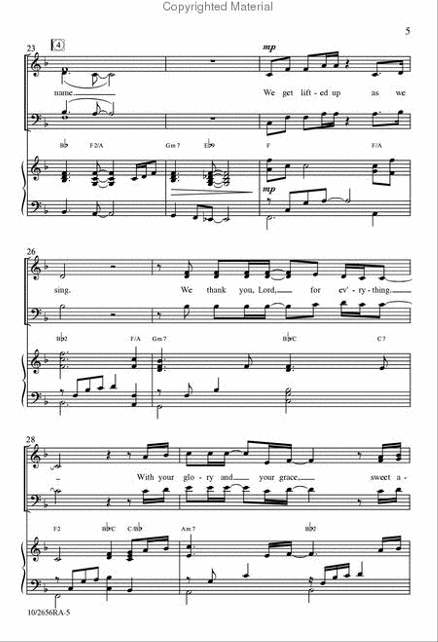 Praise 4-Part scores gallery preview page 5