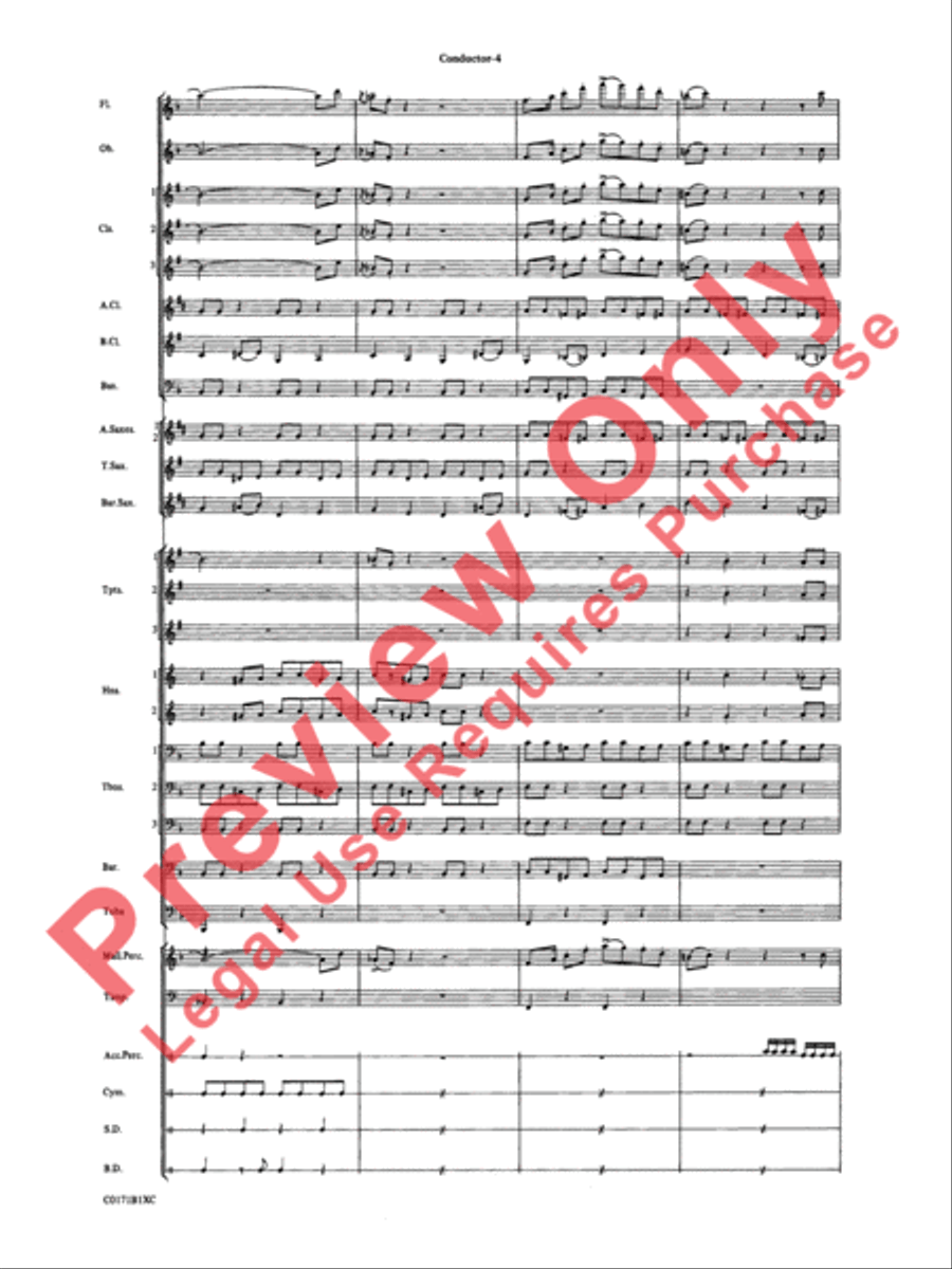 Mancini Magic Concert Band scores gallery preview page 7