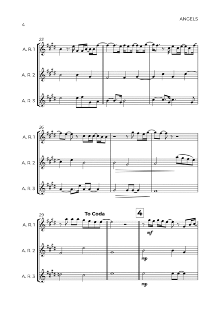 Angels Alto Recorder scores gallery preview page 4