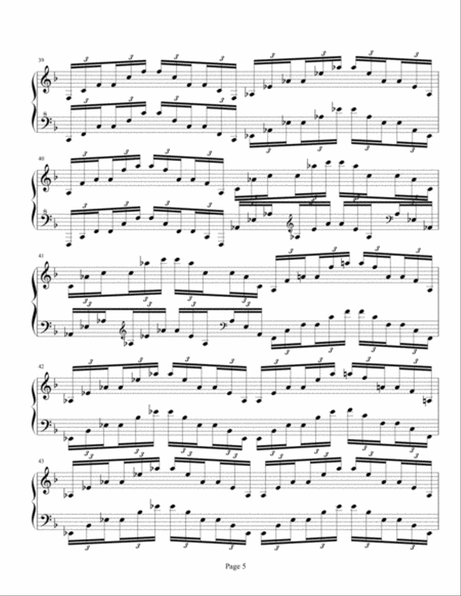 Chinese Fantasy No. 1 Piano Solo scores gallery preview page 5