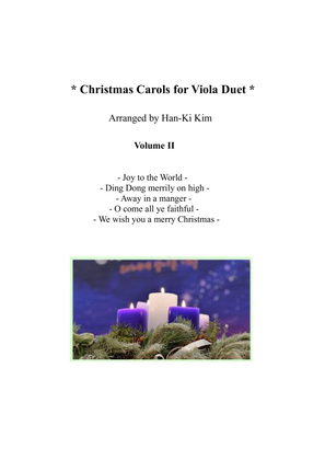Book cover for Christmas Carols for Viola Duet Vol.II