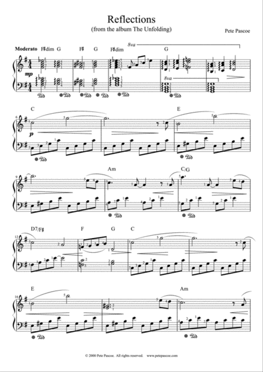 Reflections Reflections Small Ensemble scores gallery preview page 2