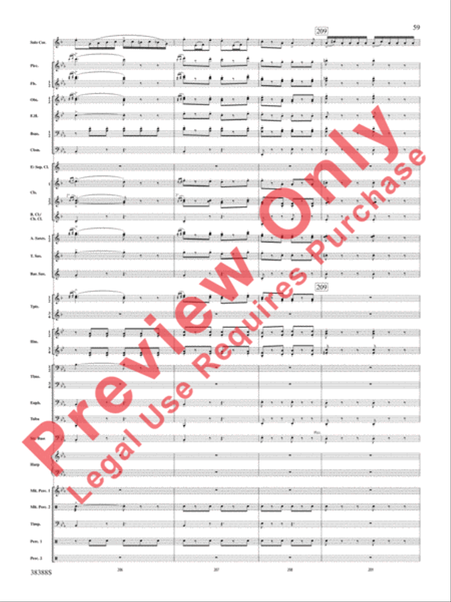 Napoli Napoli Concert Band scores gallery preview page 60
