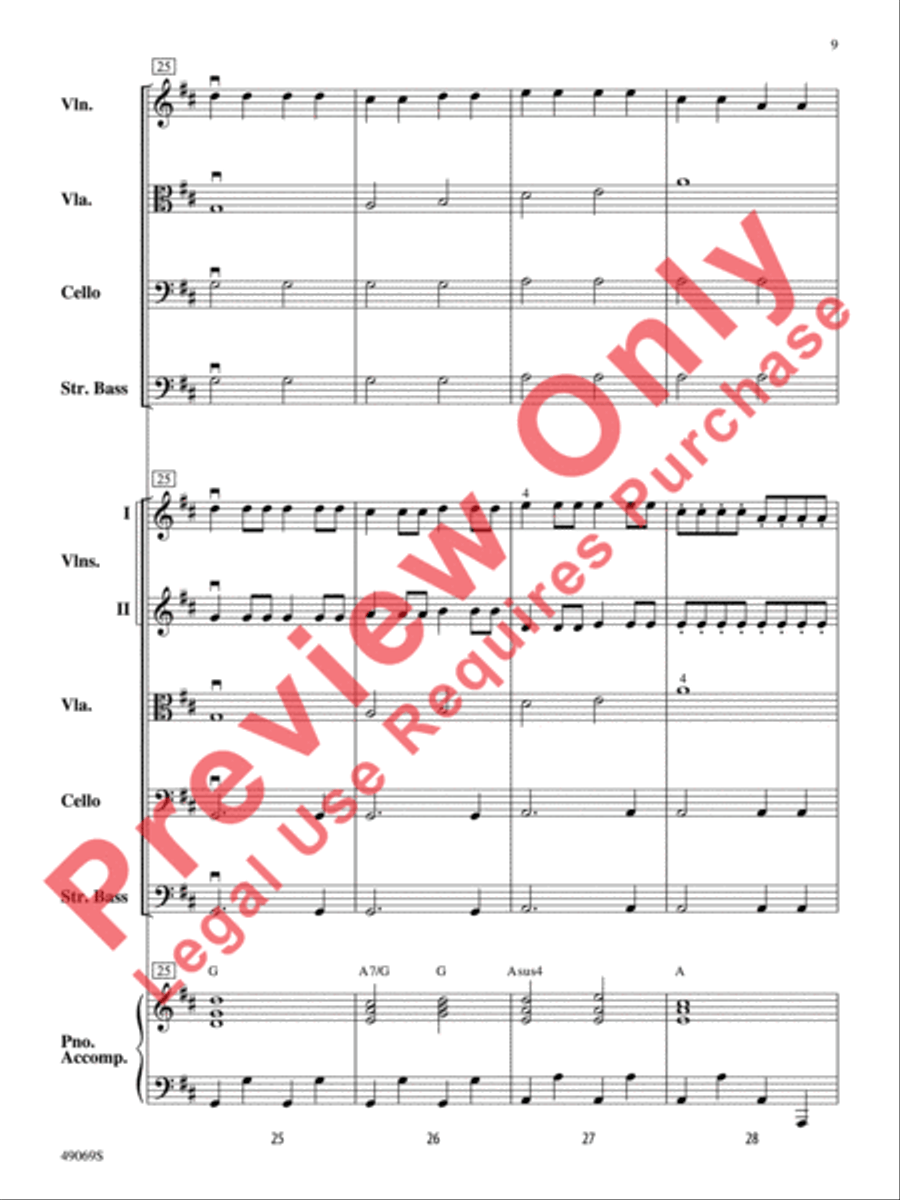 Hunters of Avatar String Orchestra scores gallery preview page 10
