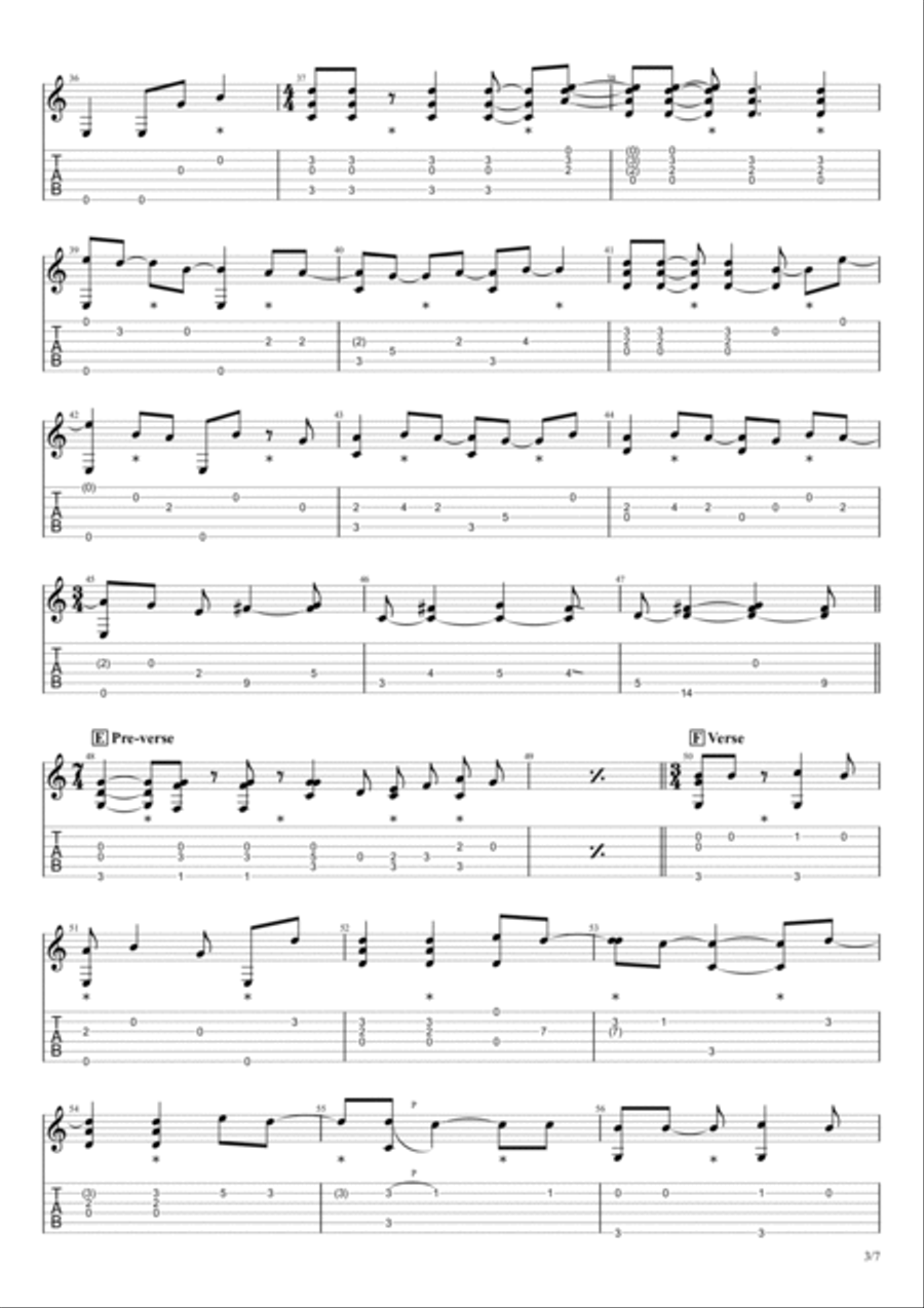Limelight Guitar Tablature scores gallery preview page 3