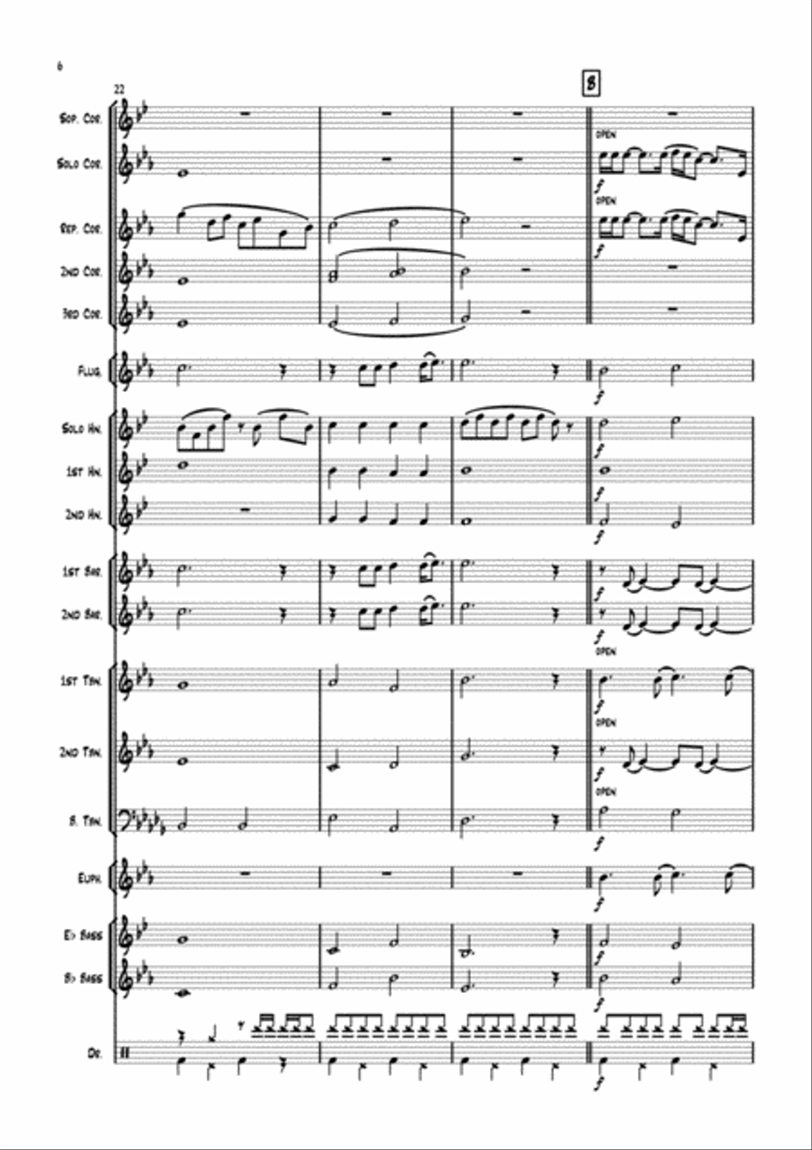 The Long And Winding Road Brass Band scores gallery preview page 6