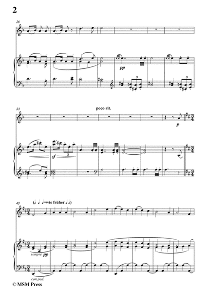 Mahler-Wo die schönen Trompeten blasen, for Flute and Piano image number null