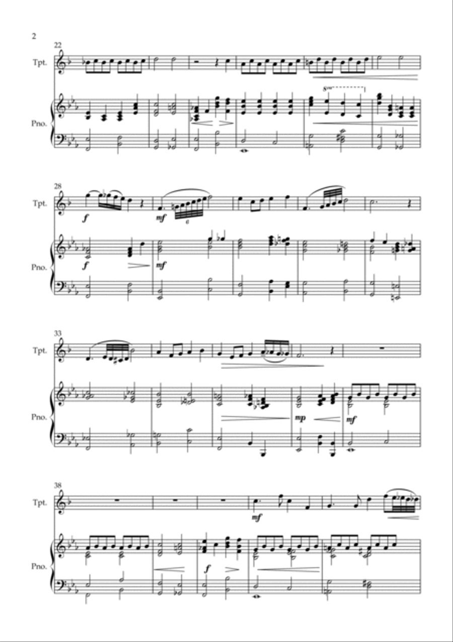 Over The Rainbow B-Flat Trumpet scores gallery preview page 2
