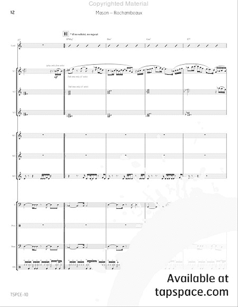 Rochambeaux Percussion Ensemble scores gallery preview page 17