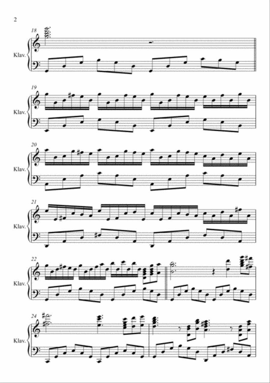 UNICORN Piano Solo scores gallery preview page 2