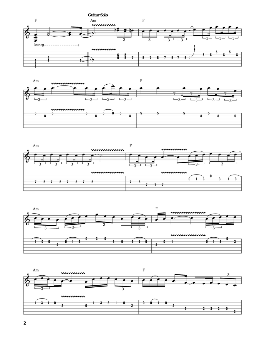 Cowgirl In The Sand Acoustic Guitar scores gallery preview page 2