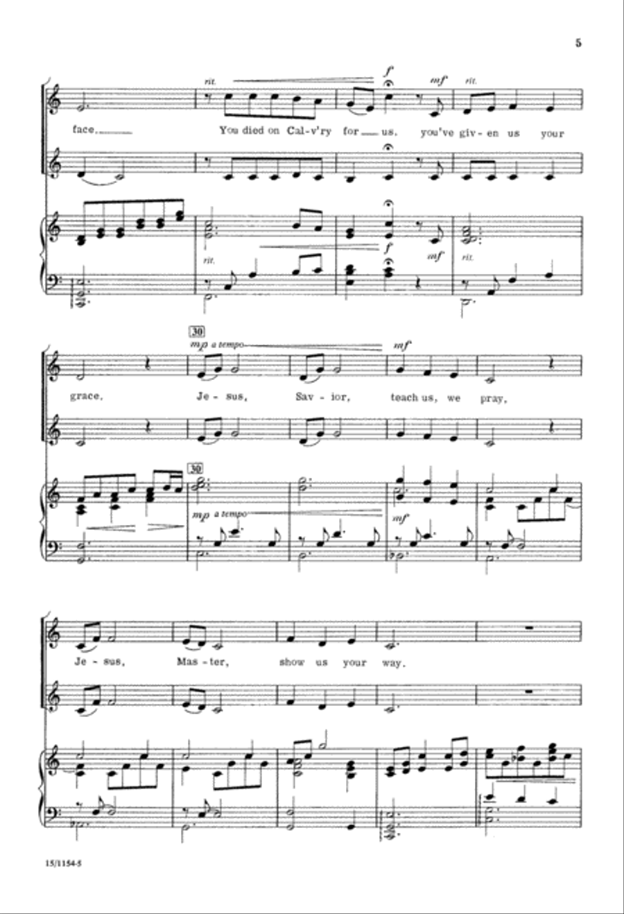 Jesus Savior Jesus Savior 2-Part scores gallery preview page 5