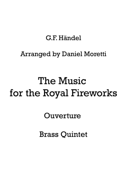 Feuerwerksmusik, Ouverture (The Music for the Royal Fireworks) - Brass Quintet image number null