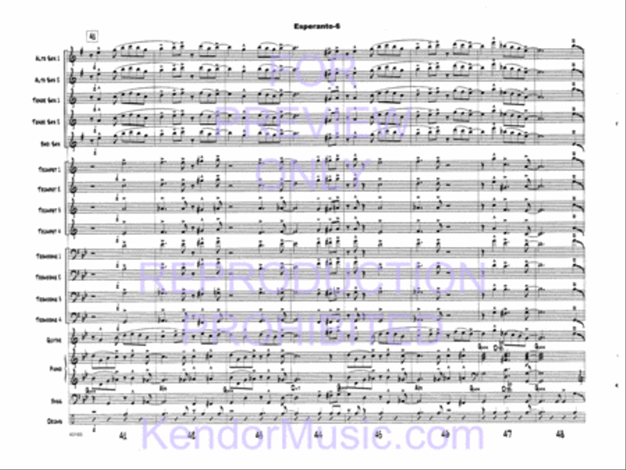 Esperanto Esperanto Jazz Ensemble scores gallery preview page 9